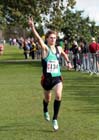 J. Schofield (City of York) winning the under-15 Northern Cross Country Relay, Graves Park, Sheffield.